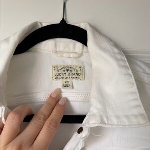 Lucky Brand Cream Denim Jacket
